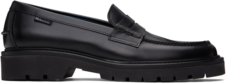 Photo: PS by Paul Smith Black Bolzano Loafers
