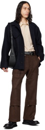 AFTER PRAY Black Double Waist Belt