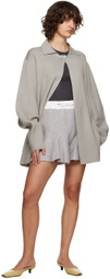 Deiji Studios Gray 'The Button Knit' Cardigan