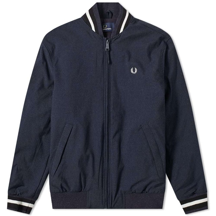 Photo: Fred Perry Marl Bomber Jacket Navy