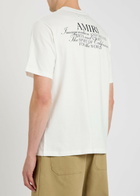 Amiri Spirit Logo-appliquéd Cotton T-shirt Ivory