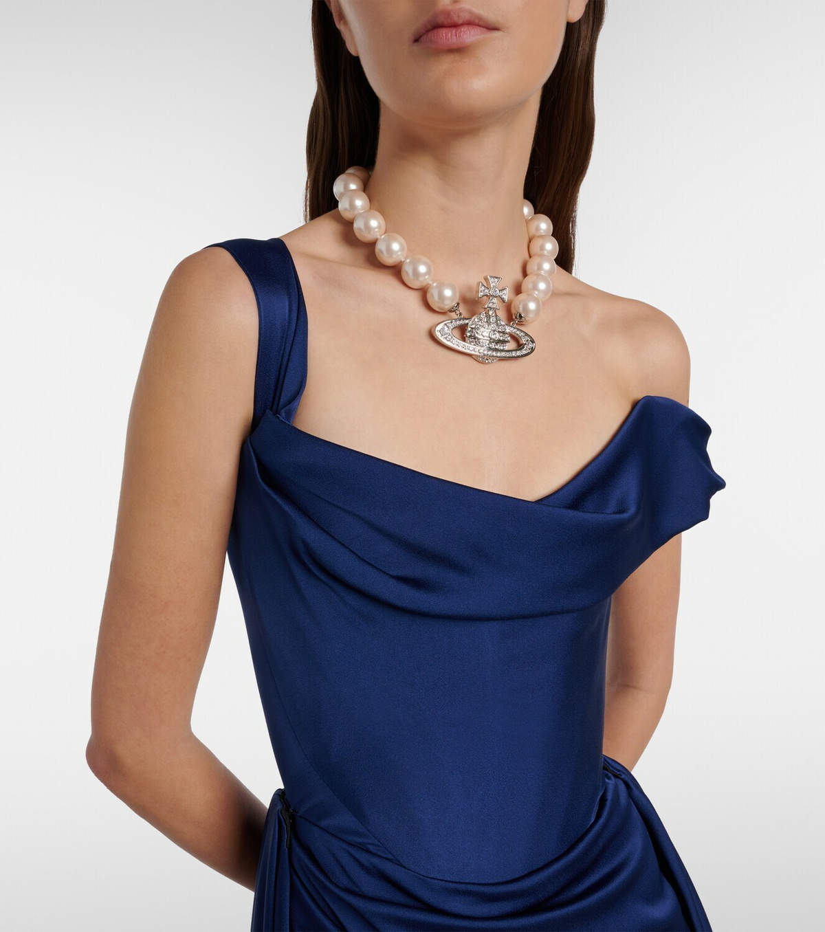 Vivienne Westwood Nova Grace draped asymmetric gown