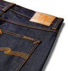 Nudie Jeans - Steady Eddie II Tapered Organic Stretch-Denim Jeans - Dark denim
