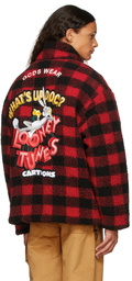 GCDS Red & Black Looney Tunes Edition Sponge Jacket