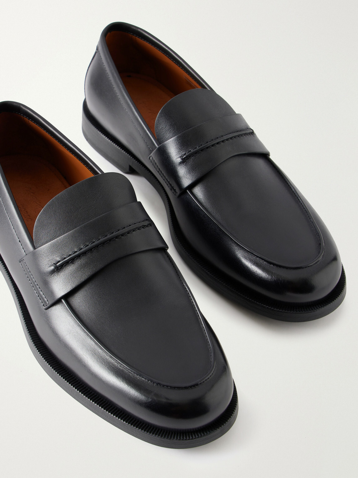 Zegna - Leather Loafers - Black