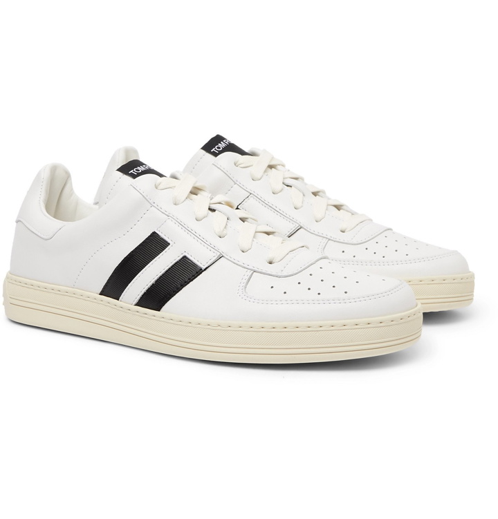 Photo: TOM FORD - Radcliffe Leather Sneakers - White