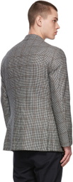 Ring Jacket Black & White Houndstooth Blazer