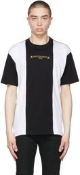 mastermind WORLD Black & White Vertical T-Shirt