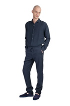 120% Lino Shirt In Blue Linen