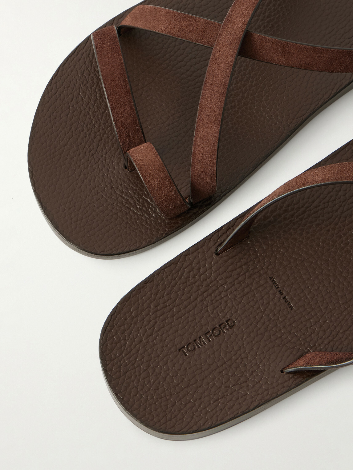 TOM FORD - Alfred Suede Sandals - Brown