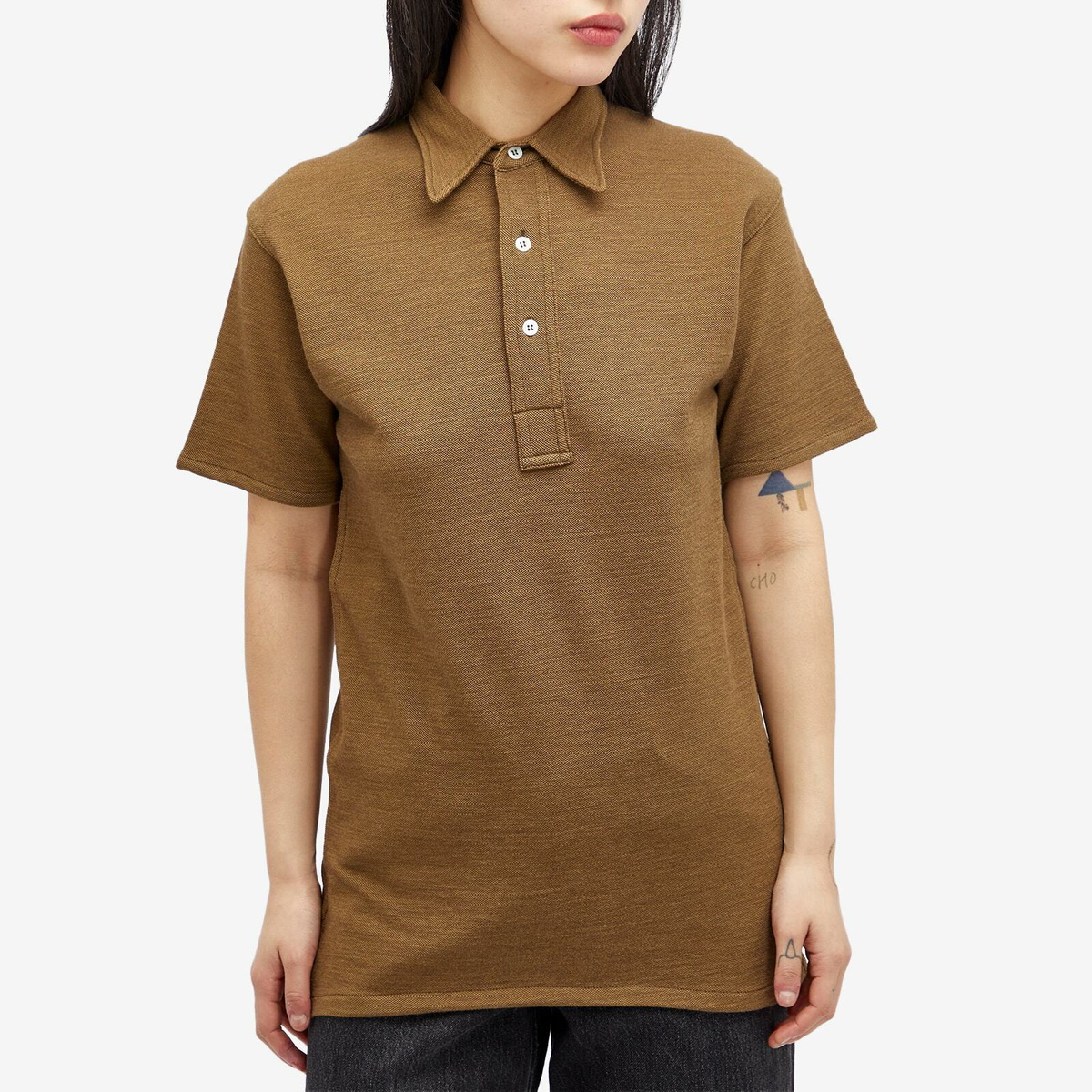 Maison Margiela Women's Polo Shirt in Olive