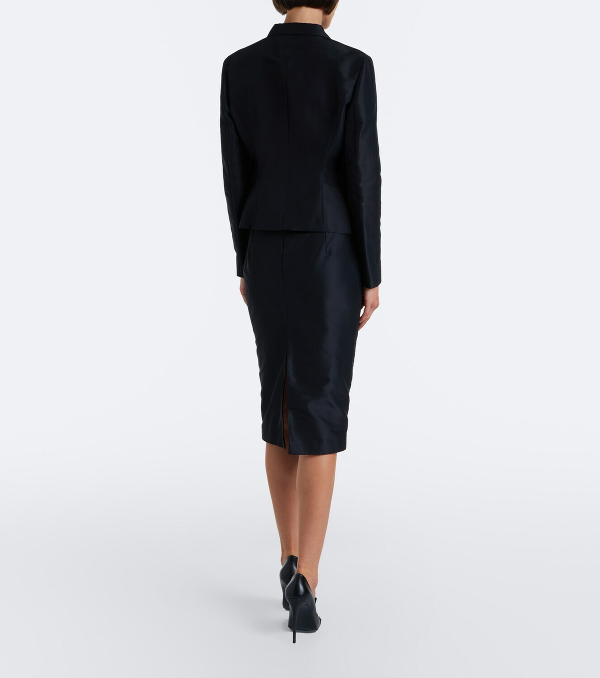 Gucci Silk faille pencil skirt