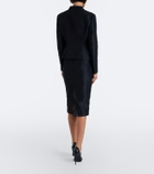 Gucci Silk faille pencil skirt