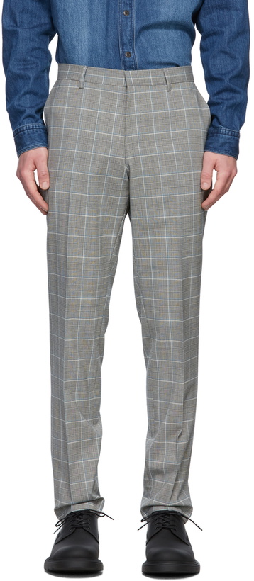 Photo: Hugo Grey Plaid Trousers