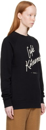 Maison Kitsuné Black 'Cafe Kitsune' Sweatshirt