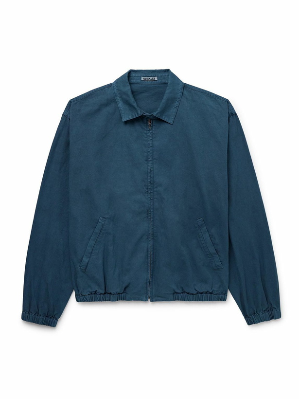 Photo: Auralee - Cotton-Twill Blouson Jacket - Blue