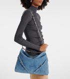 Givenchy Voyou Chain Medium denim shoulder bag