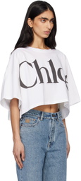 Chloé White Logo T-shirt