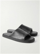 OAS - Vegan Full-Grain Leather Slides - Black