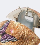 Judith Leiber Couture Mushroom Bella crystal-embellished clutch