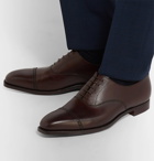 George Cleverley - Charles Cap-Toe Full-Grain Leather Oxford Shoes - Dark brown