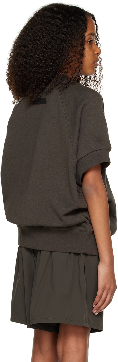 Essentials Kids Gray Short Sleeve Sweatshirt