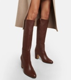 Souliers Martinez Yucatan leather knee-high boots