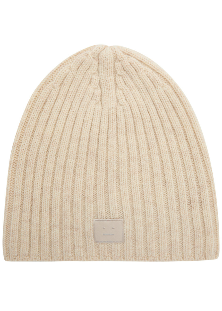 Acne Studios Blue Small Logo Beanie Acne Studios
