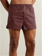 Derek Rose - Ledbury 65 Slim-Fit Printed Cotton-Poplin Boxer Shorts - Brown