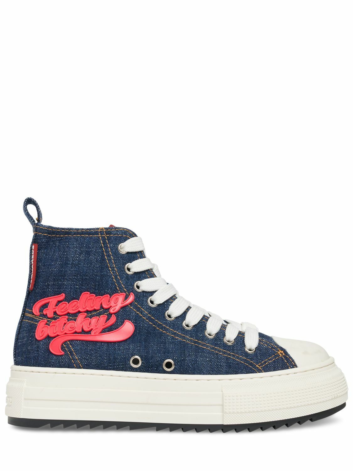 VIPSALE★【DSQUARED２】コットン ベルリン スニーカー DSQUARED2 - Berlin Denim Sneakers Dsquared2