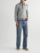 TOM FORD - Cashmere and Silk-Blend Polo Shirt - Gray