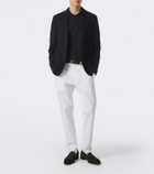 Santoni Gregor suede penny loafers