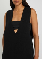 Rick Owens V-neck Cashmere and Wool-blend Tank top Black