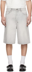 Ksubi White MAXX Snow Denim Shorts
