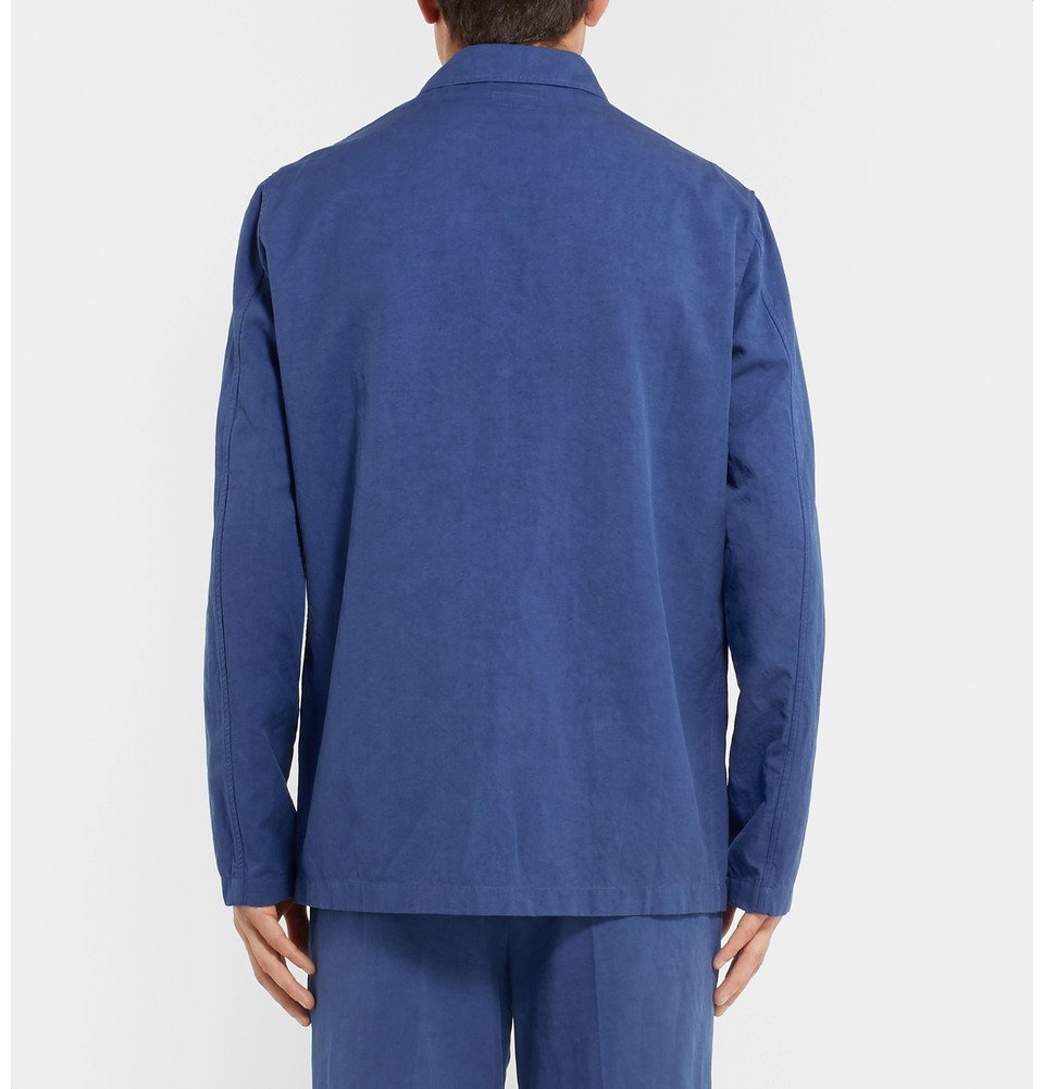 Hartford - Jobson Cotton and Linen-Blend Canvas Chore Jacket - Men - Navy