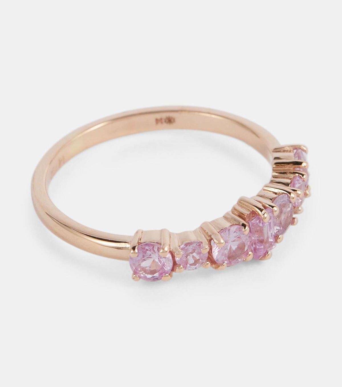Ileana Makri Rivulet 18kt rose gold ring with sapphires