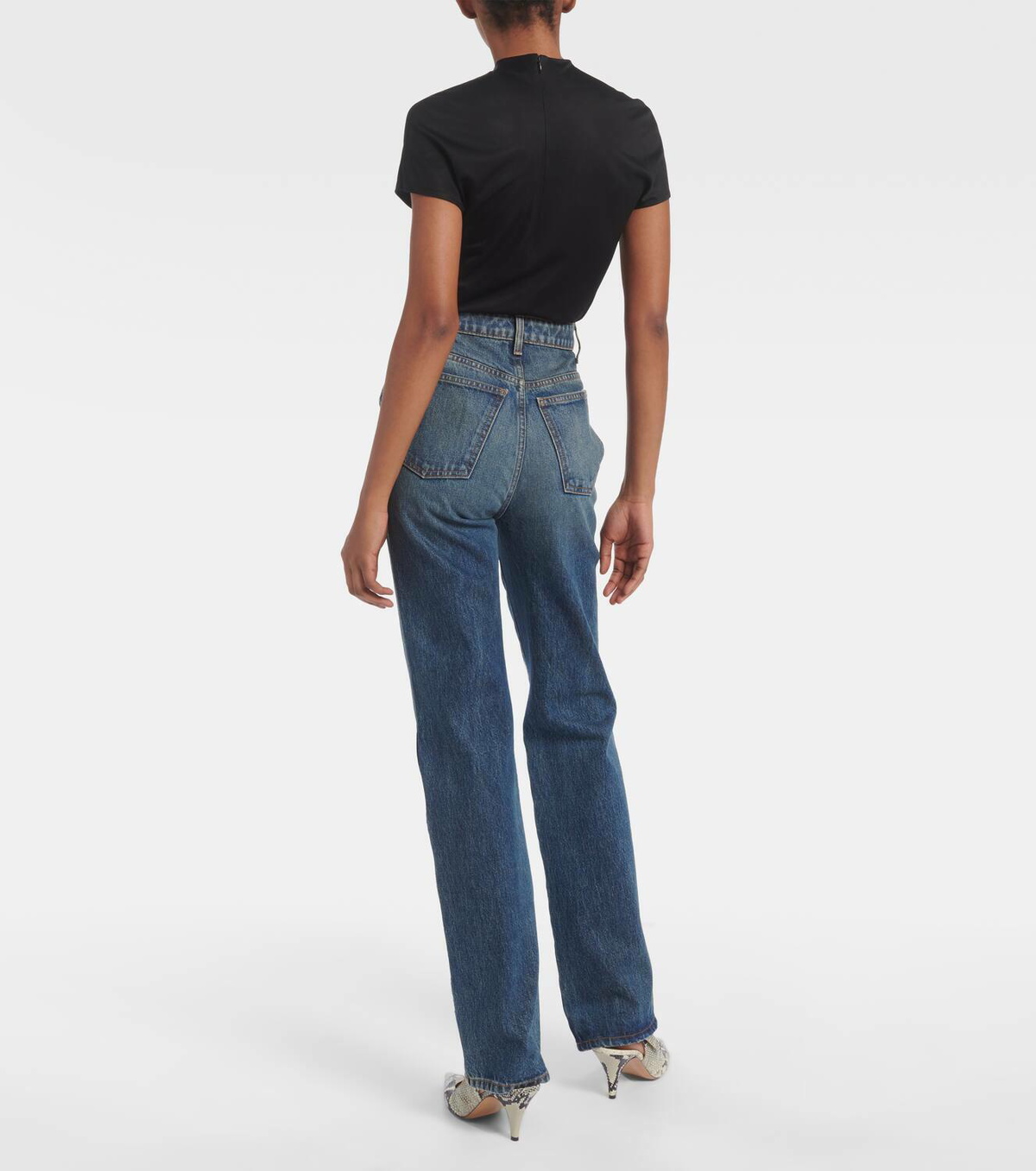 Khaite Danielle high-rise straight jeans