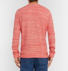 A.P.C. - Max Space-Dyed Knitted Cotton Sweatshirt - Men - Red