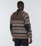 Junya Watanabe - Striped wool, alpaca and mohair jacket