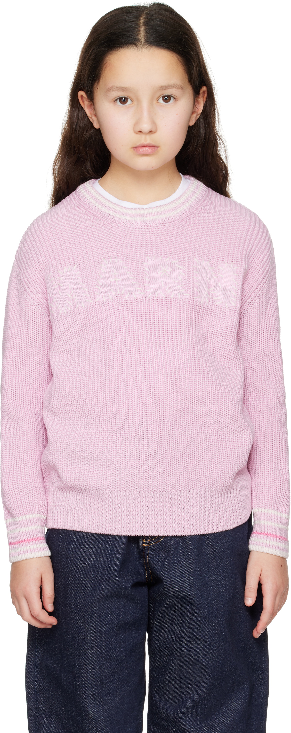 Marni Kids Pink Logo Sweater