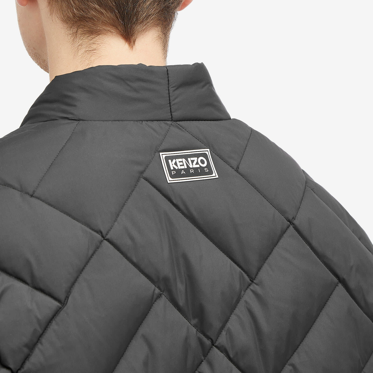 Kenzo Men's Weave Down Kimono Jacket in Black Kenzo