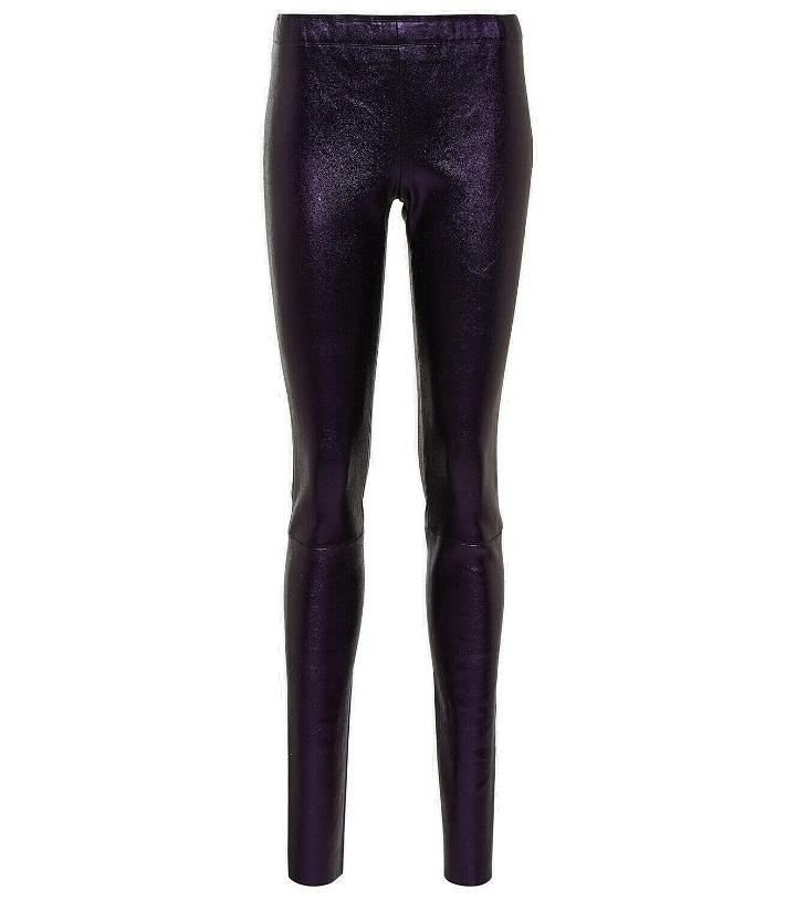 Photo: Stouls Carolyn metallic leather leggings