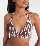 Eres Storm printed bikini top