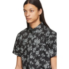 Naked and Famous Denim Black Floral Sketch Shirt