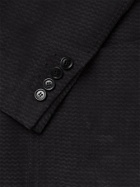 GIORGIO ARMANI - Unstructured Herringbone-Jacquard Suit Jacket - Blue - IT 46