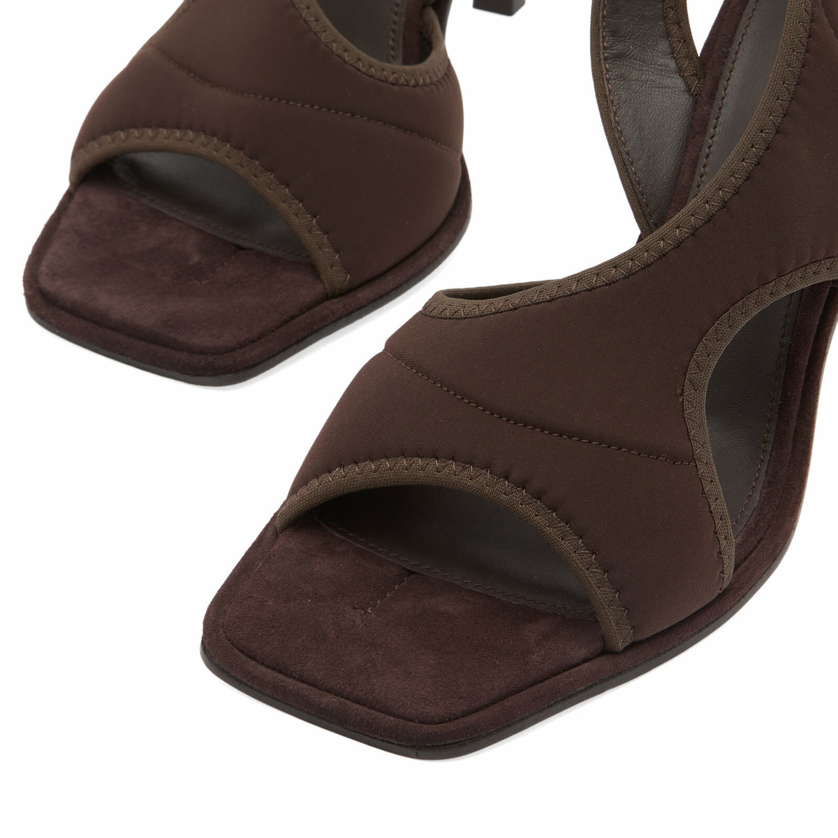Represent Women's Asymmetric Stretch Heel in Chocolate