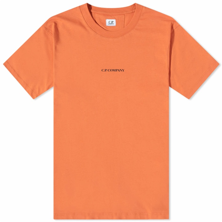 Photo: C.P. Company Men's Centre Logo T-Shirt in Harvest Pumpkin