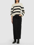 WARDROBE.NYC - Cotton Denim Midi Column Skirt