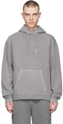 John Elliott Grey Cotton Hoodie