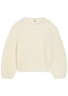 Toteme Ribbed-knit Mohair-blend Jumper Ecru